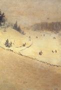 Giuseppe de nittis Field of Snow n.d (nn02) oil painting reproduction